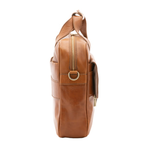 Borsa a mano  unisex In Vera pelle Made in Italy 38x36x10 cm