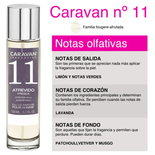 Caravan fragancias set de 6 frascos perfume de hombre nº11, de 150 ml
