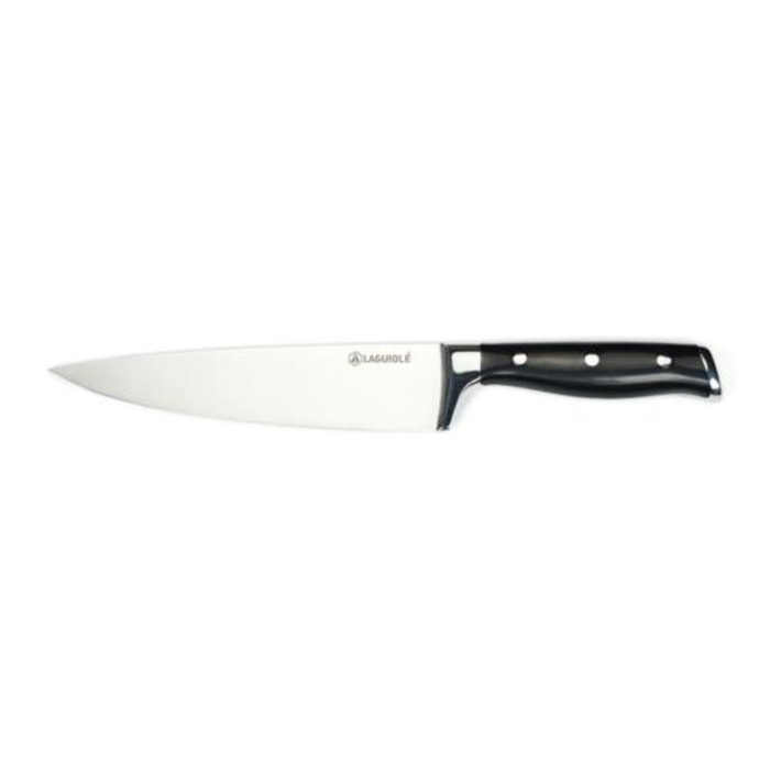 Couteau de chef noir 34cm - "Essentials"