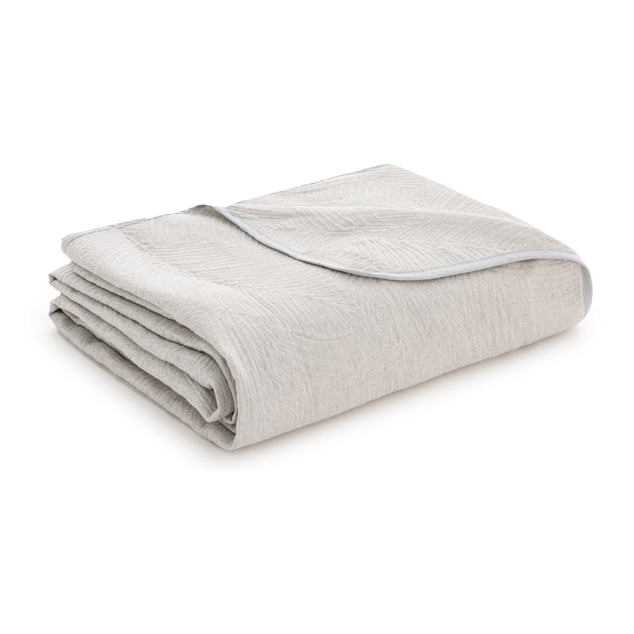 Colcha Jacquard algodón Adriel Gris