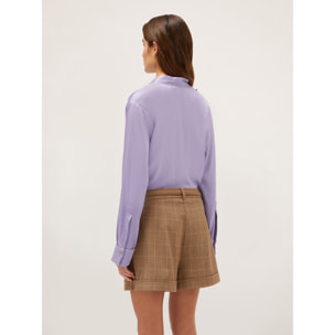 Motivi - Blusa satin ad incrocio - Viola