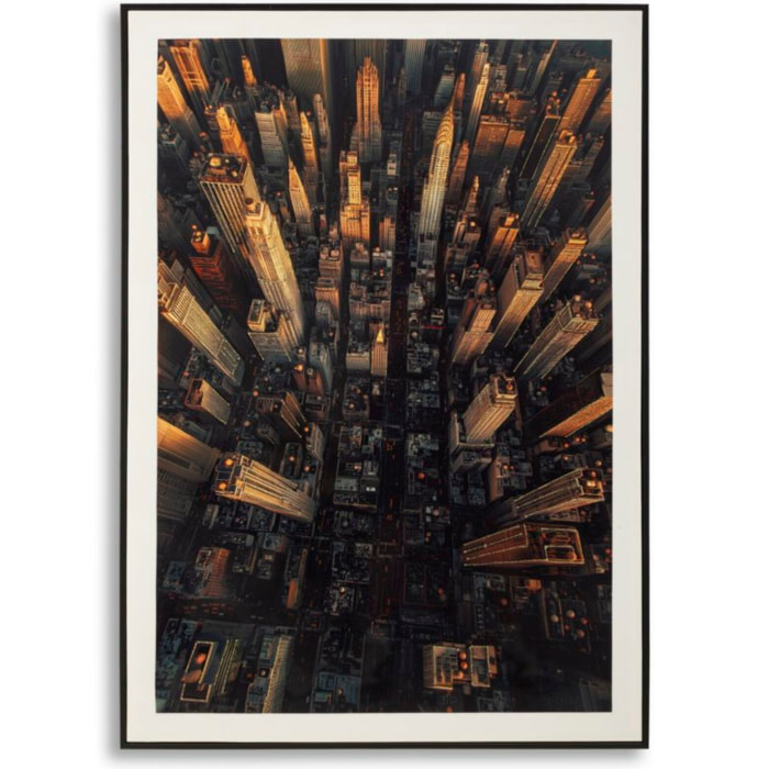 STAMPA SU TELA LACCATA NEW YORK C/CORNICE -A- CM 72X4X102