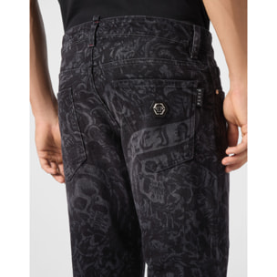 PHILIPP PLEIN Vaqueros de corte recto TATTOO