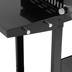 Plancha au gaz MÉRIDA 3 brûleurs + chariot