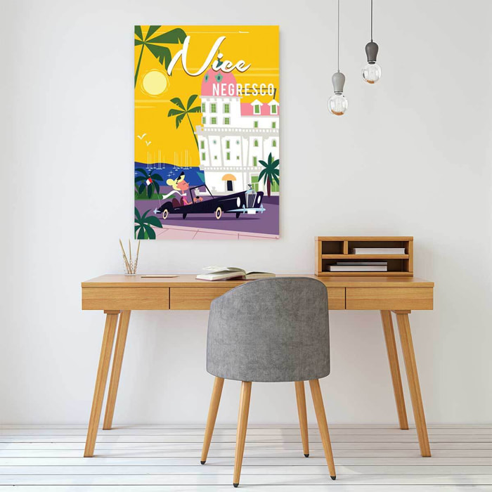 Tableau vacances à nice Toile imprimée