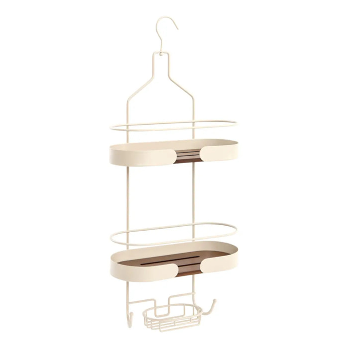 Serviteur de douche Argileo rectangulaire 2 niveaux beige