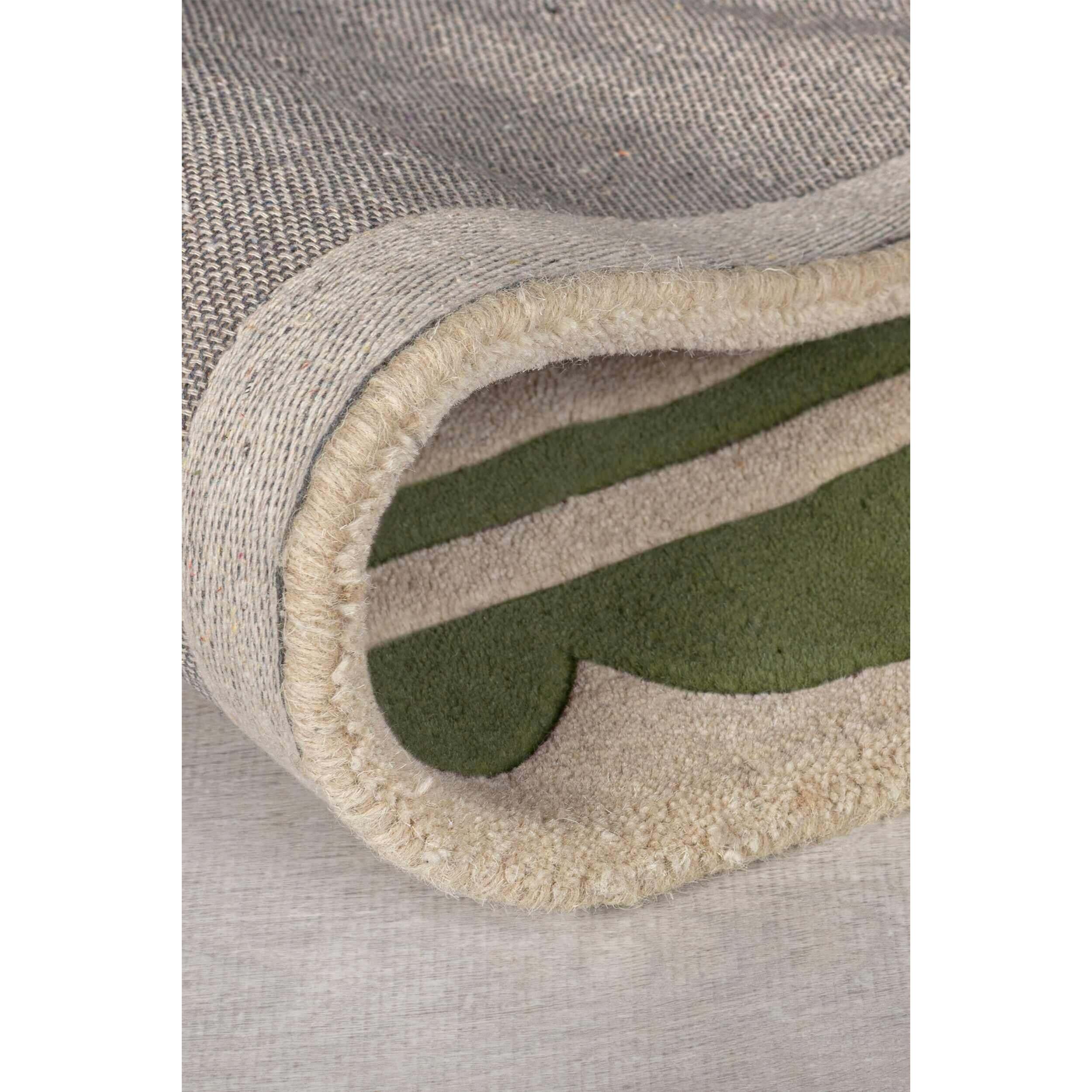 Tapis de couloir en laine à bordure festonné LOIS
