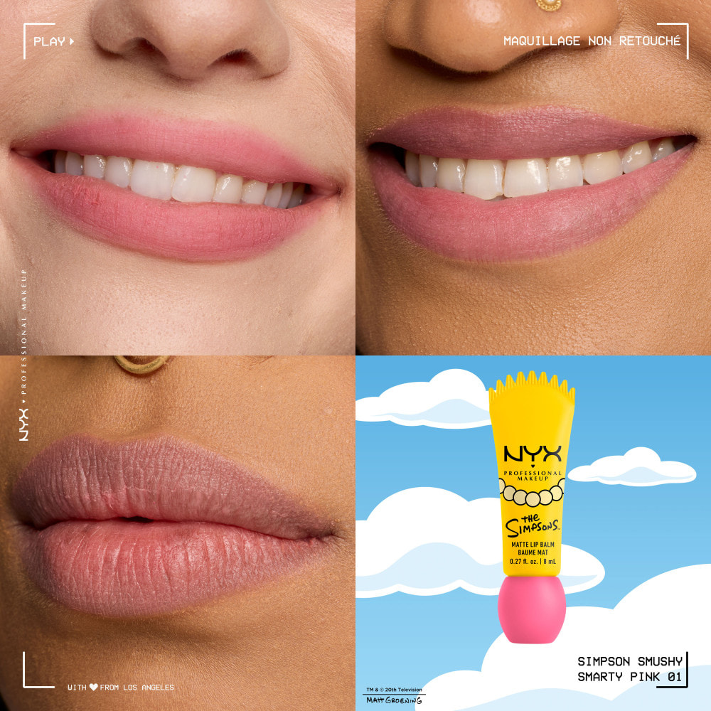 NYX Professional Makeup Collection Limitée The Simpsons Smushy SMARTY PINK