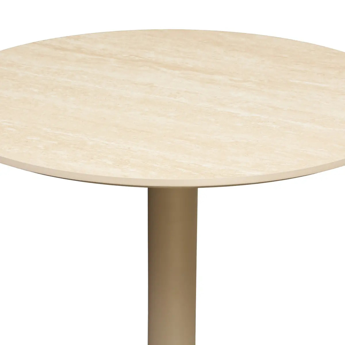 Table de bar Voluto ronde D.70cm beige