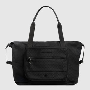 Piquadro Borsa da viaggio pieghevole in tessuto riciclato, espandibile