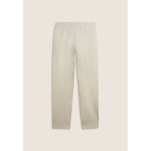 Pantaloni regular in felpa garzata con dettagli a trecce