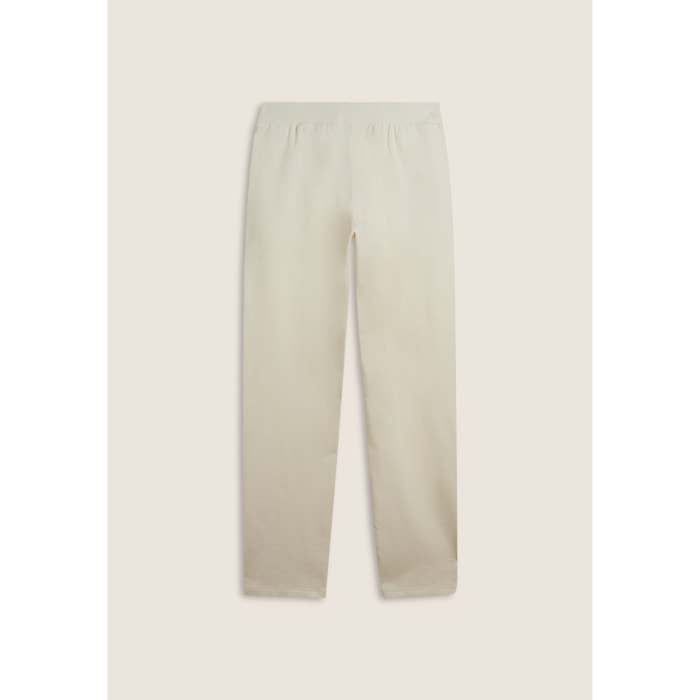 Pantaloni regular in felpa garzata con dettagli a trecce