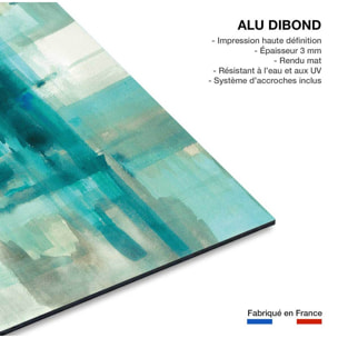 Tableau abstrait Liquide bleu Tableau alu Dibond