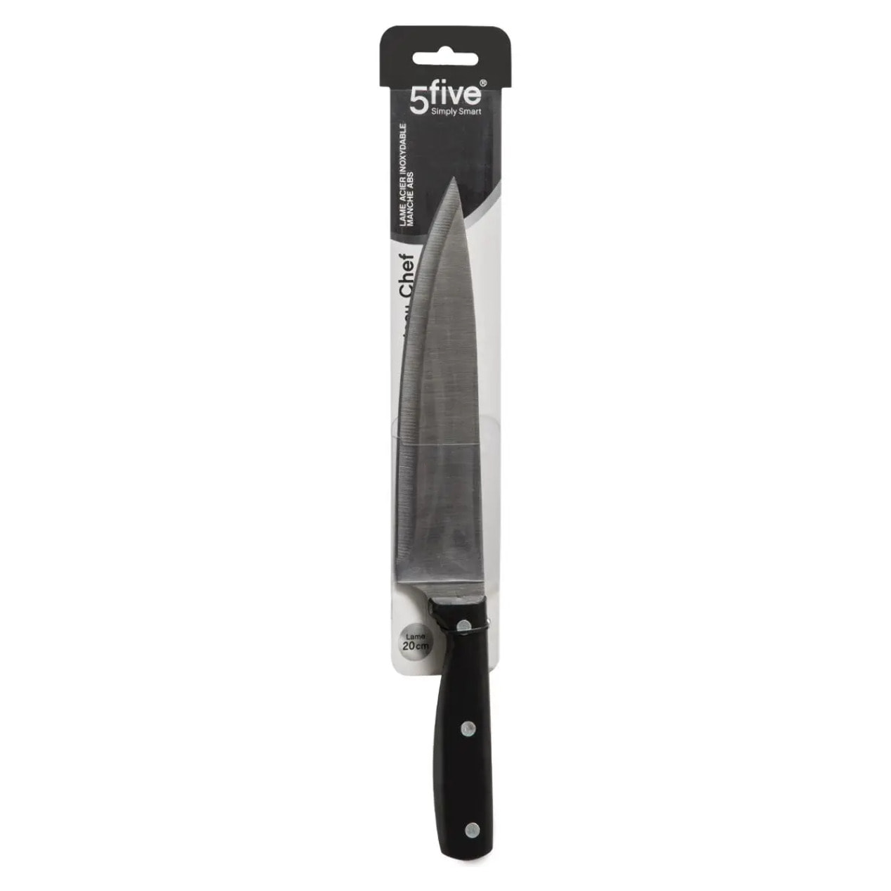 Couteau de chef inox "Essentiel Black" lame 20cm
