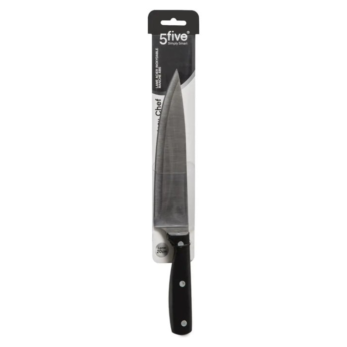Couteau de chef inox "Essentiel Black" lame 20cm