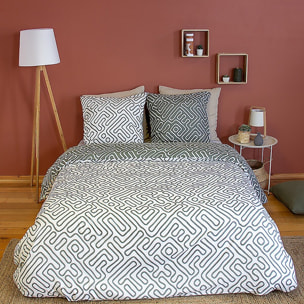 PARURE DE COUETTE 3 PCS 100% MICROFIBRE, PARCHEMIN