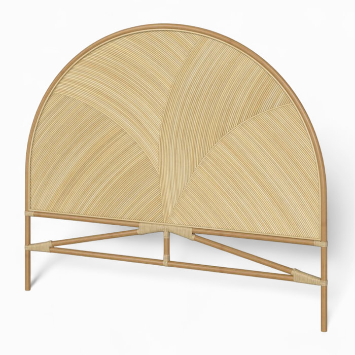 Tête de lit en rotin naturel 160 cm - Beigia