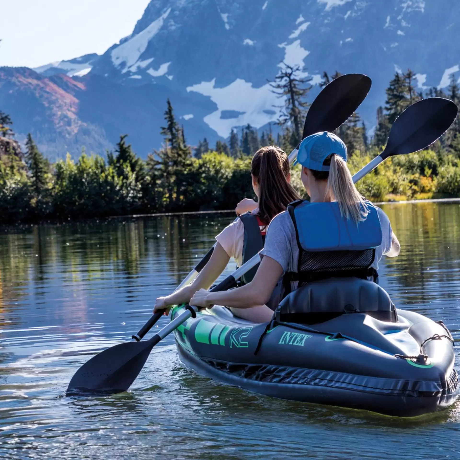 Pala de kayak Intex de aluminio, 218 cm