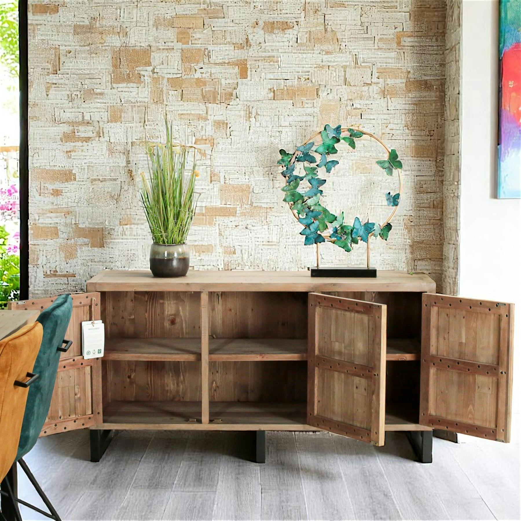 Buffet 3 portes bois recyclé AUCKLAND