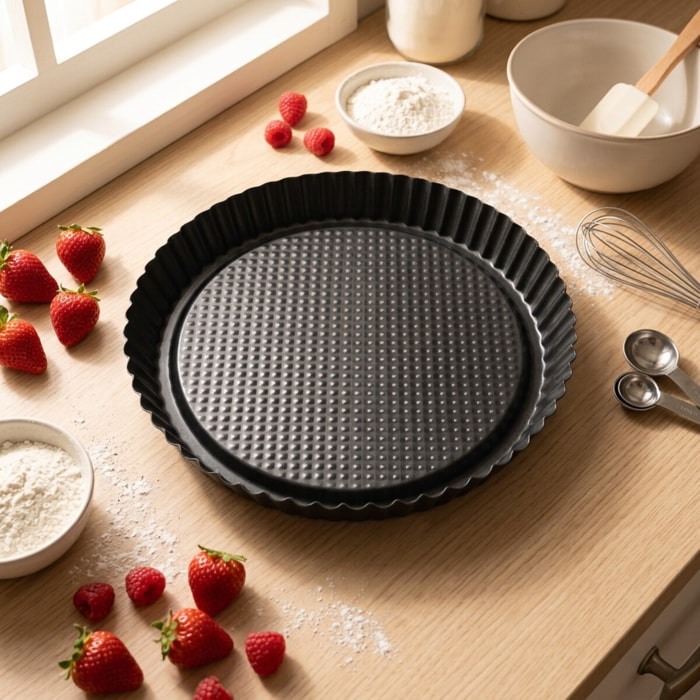Moule à tarte renversée 30 cm Zenker Black Metallic