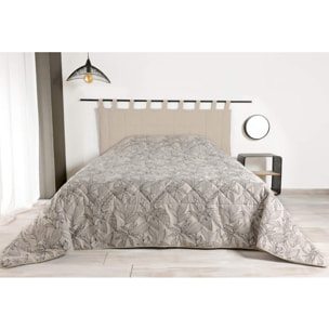 Jeté de lit aux feuilles stylisées - Beige