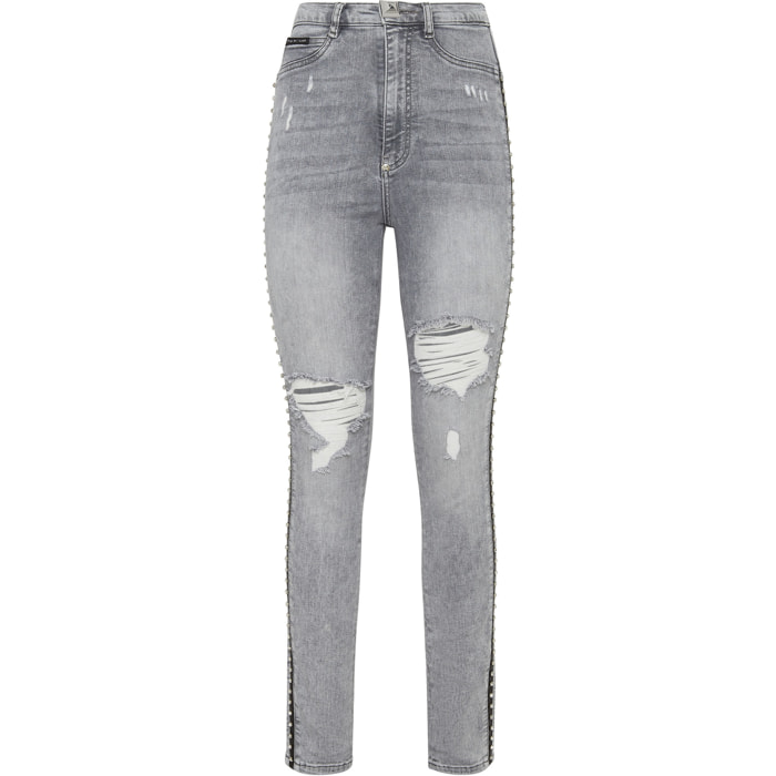 PHILIPP PLEIN Jegging de cintura alta