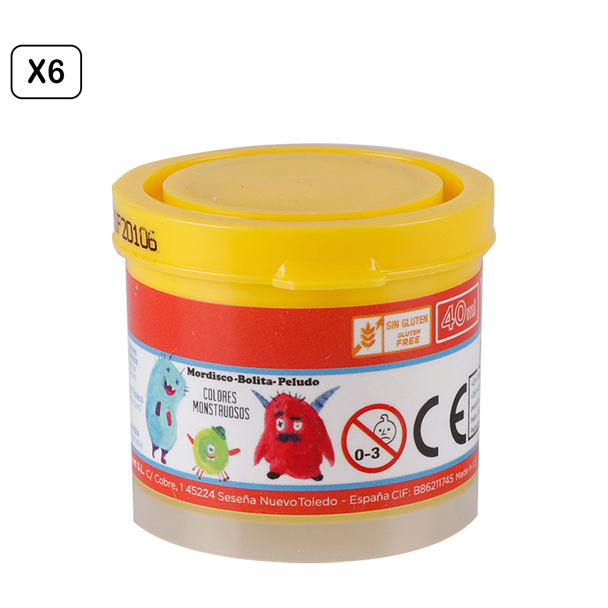 PACK 6 UDS TÉMPERA 40 ml AMARILLO