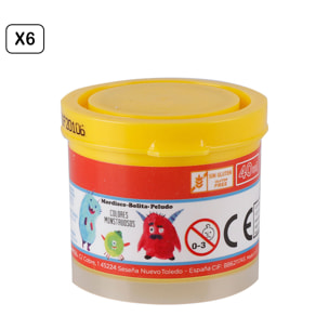 PACK 6 UDS TÉMPERA 40 ml AMARILLO