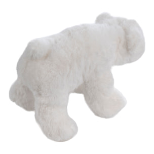 Peluche extrasuave y mullido. Diseño oso polar. 30 cm.