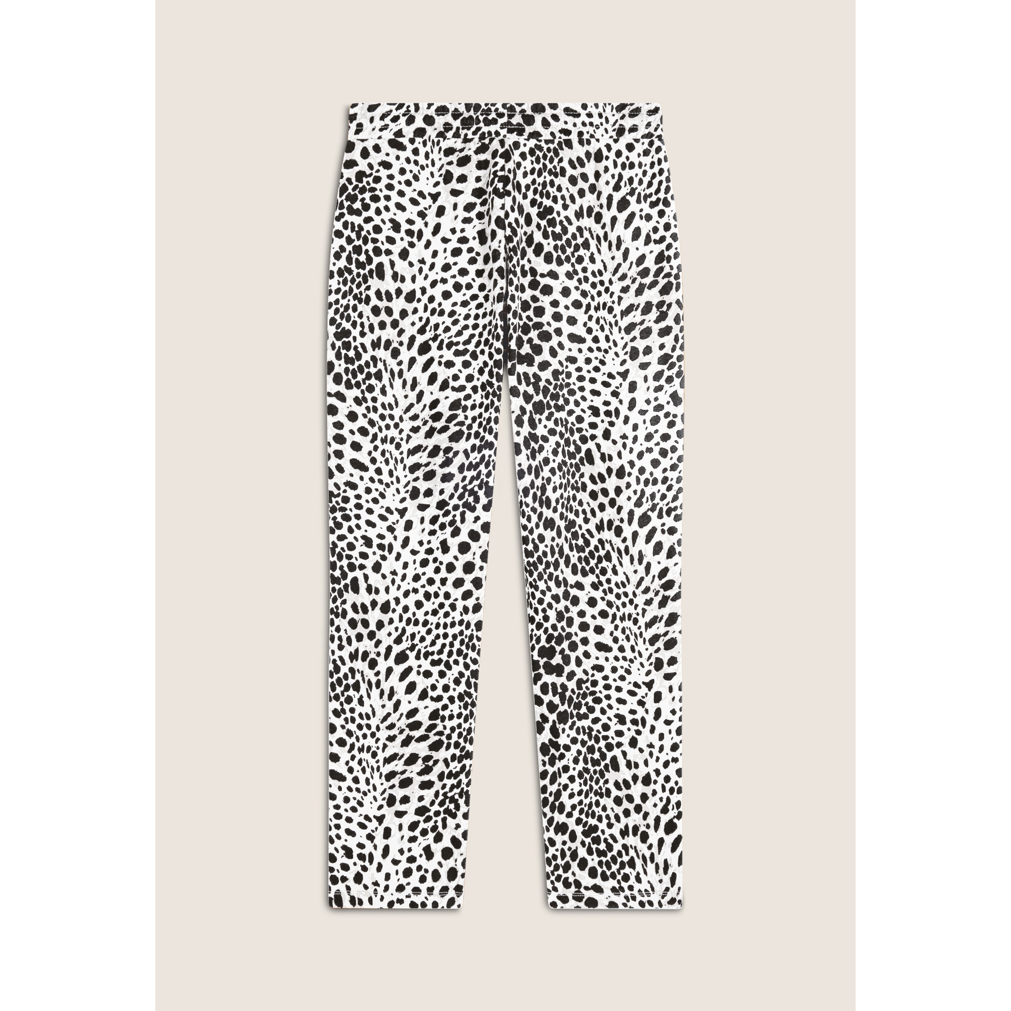 Jogger regular fit in french terry animalier