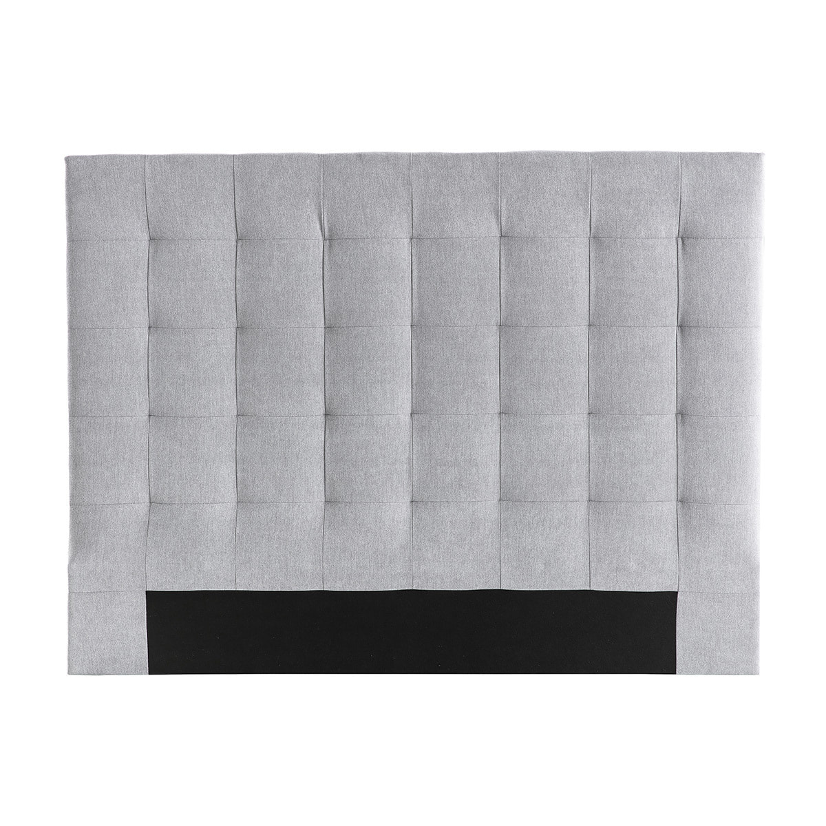 Tête de lit capitonnée en tissu gris L160 cm HALCIONA