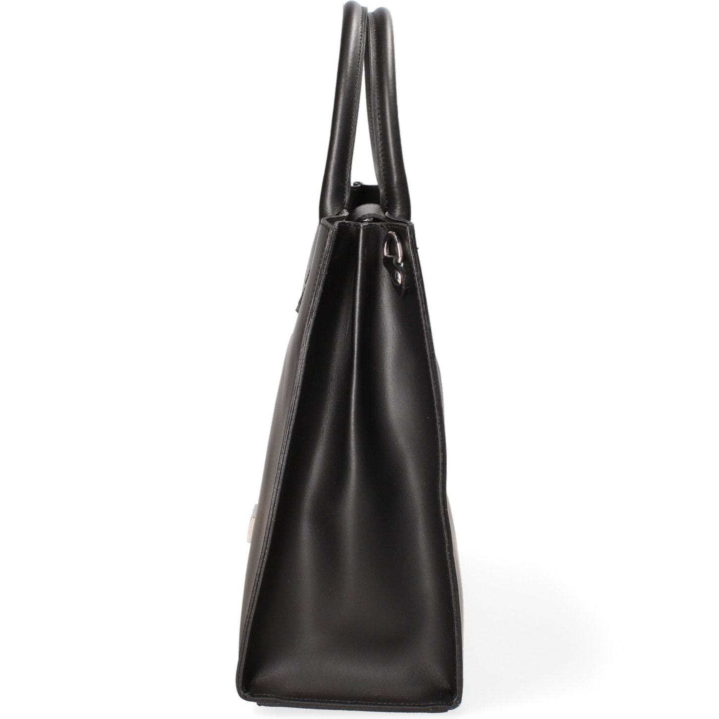 Borsa a mano da donna Made in Italy - Modello Lunaria Plus - Vera pelle - 34.0 x 31.0 x 14.5 cm