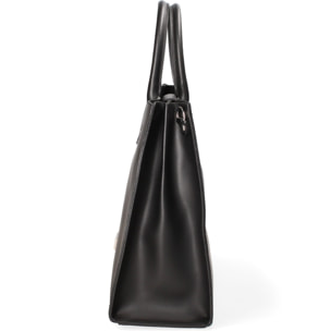 Borsa a mano da donna Made in Italy - Modello Lunaria Plus - Vera pelle - 34.0 x 31.0 x 14.5 cm
