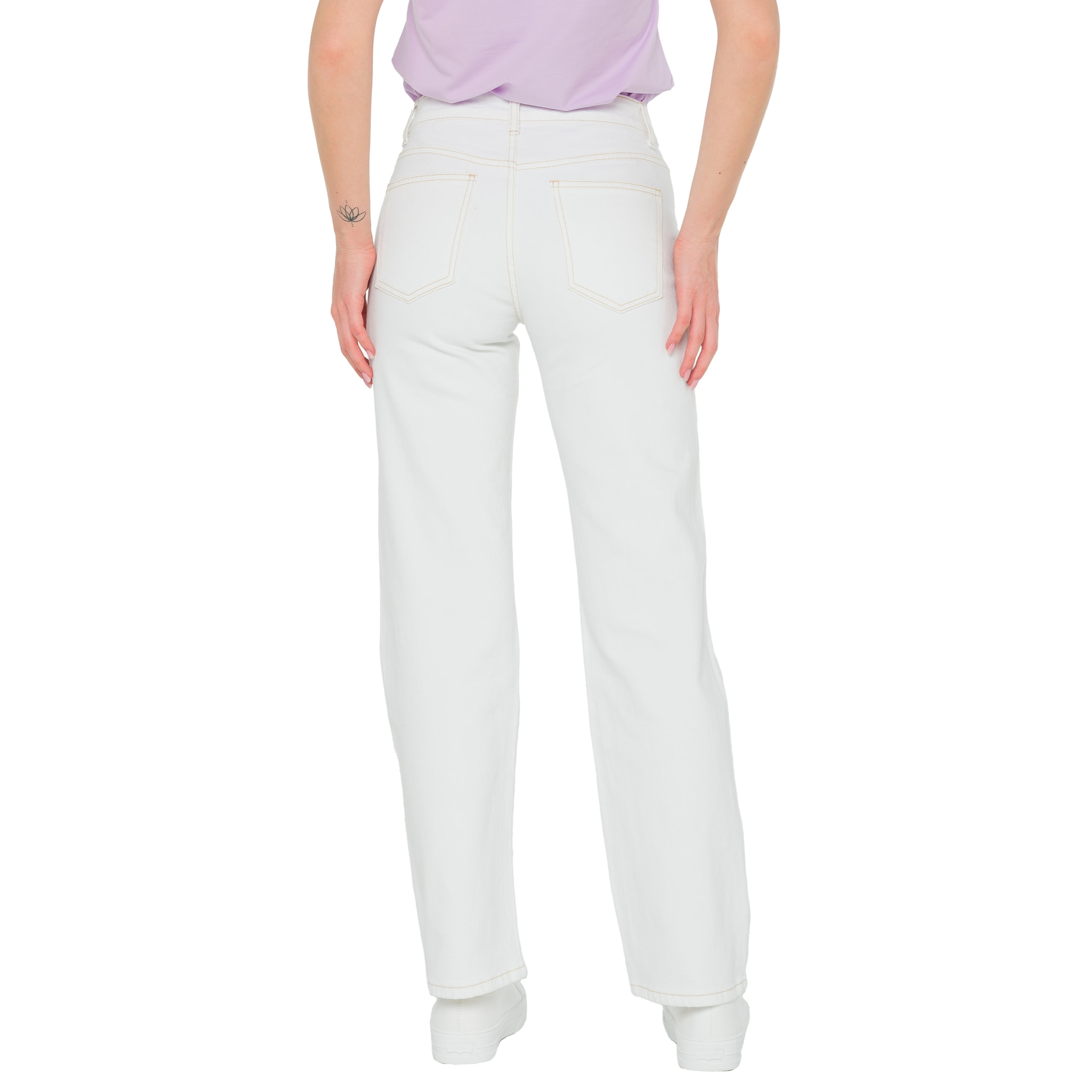 Pantalón denim Buttered Margot blanco
