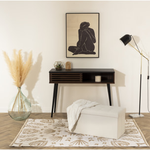 Pouf pliant double "Lysandre" beige