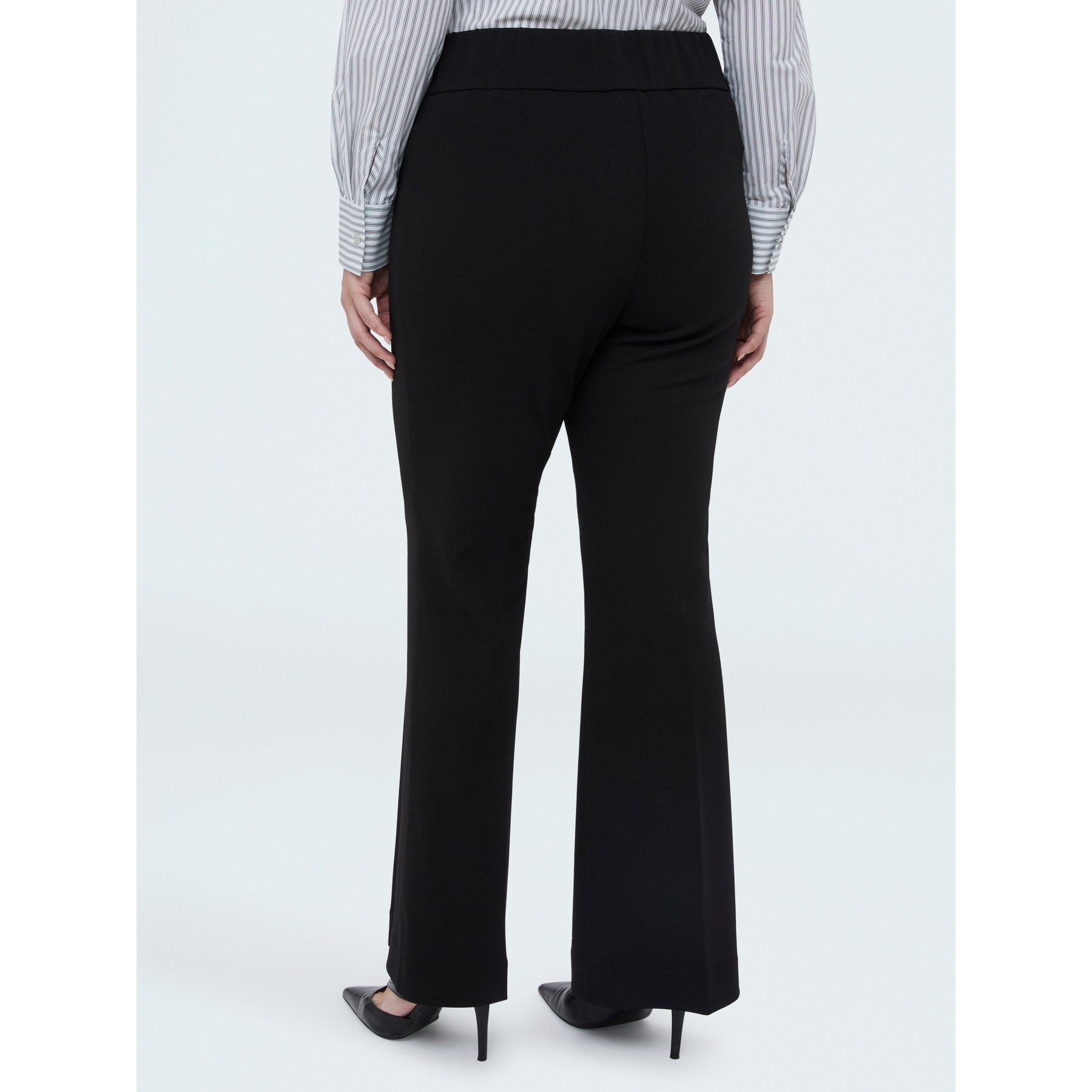 Fiorella Rubino - Pantalones Flare en tejido stretch - Negro