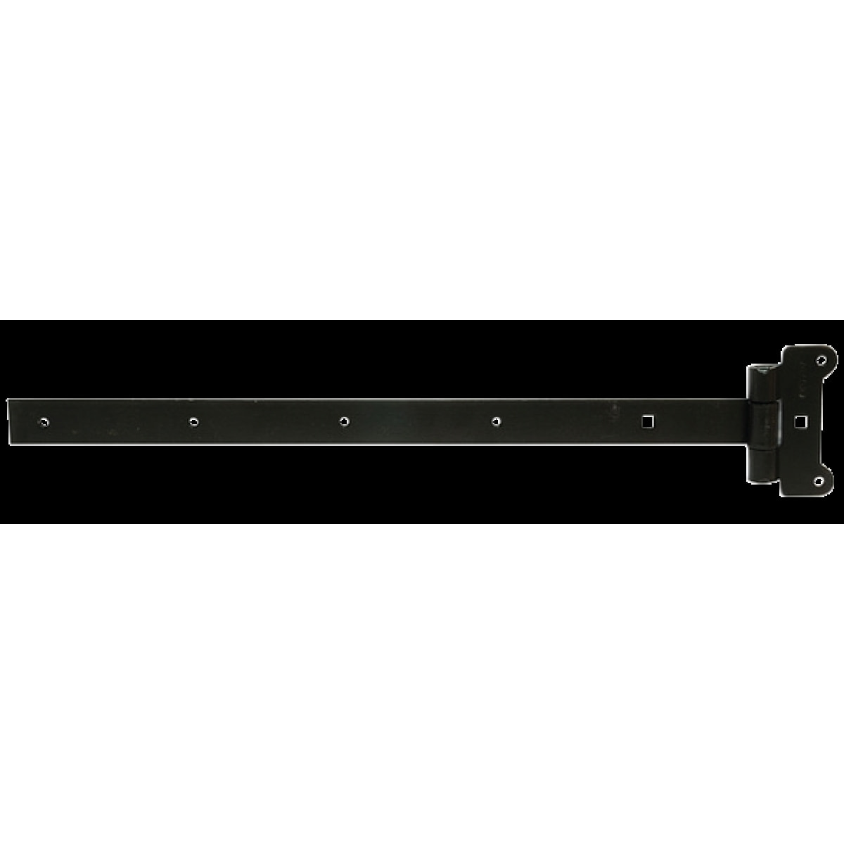 Penture festonnée bout carré fer de 30x3,5 mm époxy noir lg 500 mm - TIRARD BURGAUD - 951130