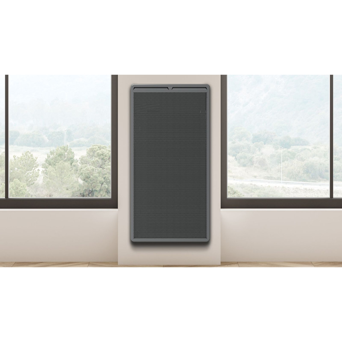 Panneau Rayonnant aluminium vertical LCD 2000W Gris