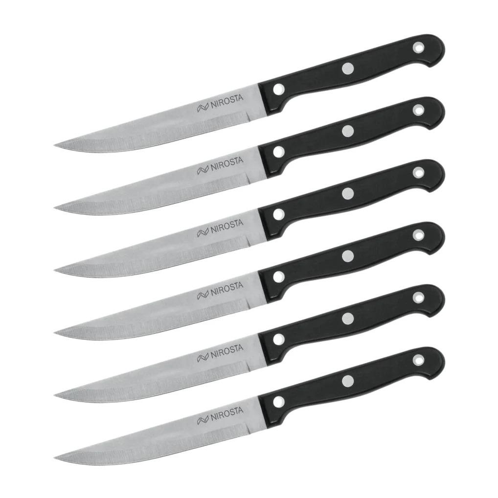 Lot de 6 couteaux à steak Nirosta Mega 21 cm