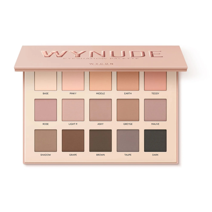 WYNUDE - EYESHADOW PALETTE Palette occhi composta da 15 ombretti dalla texture matt
