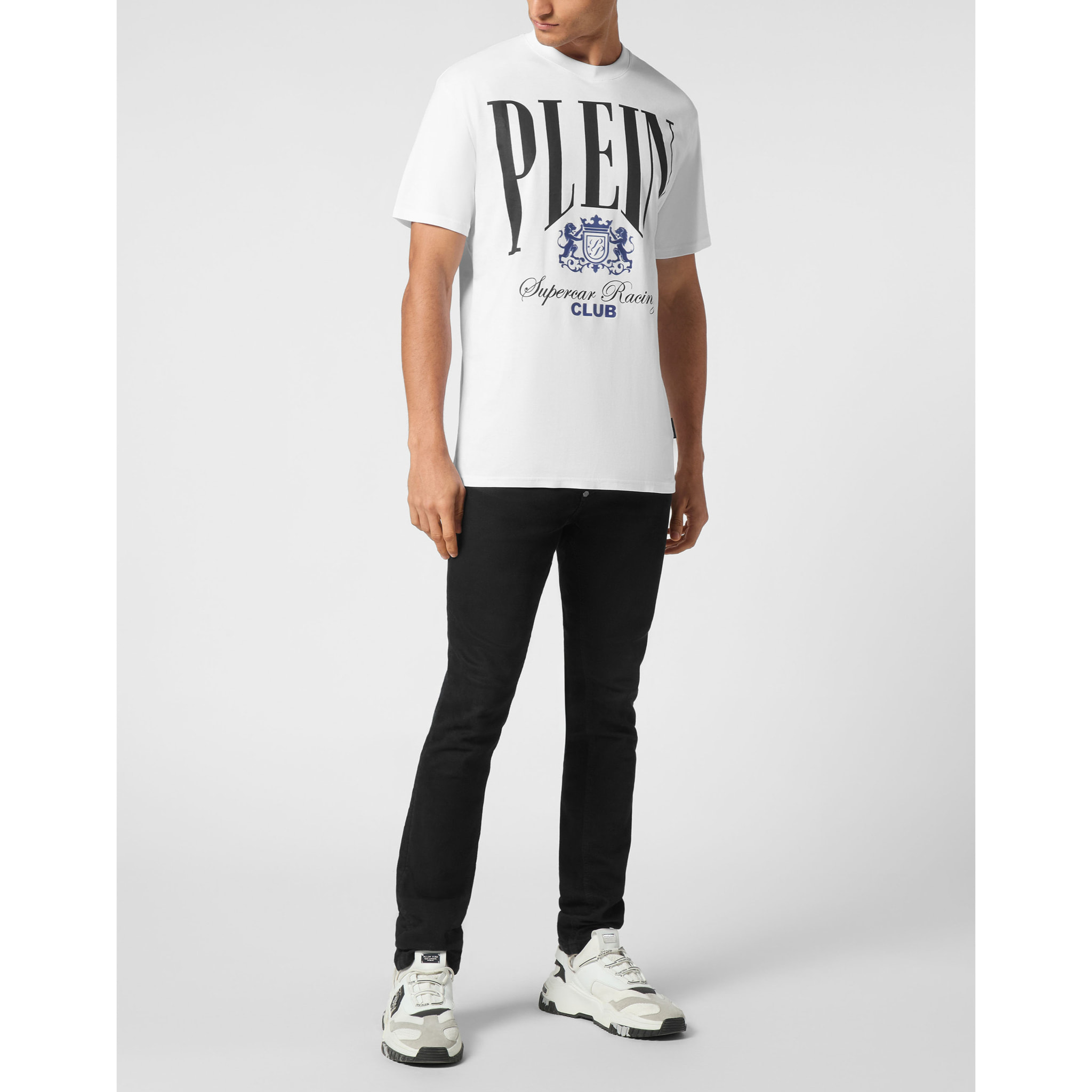 PHILIPP PLEIN T-Shirt Round Neck RACING