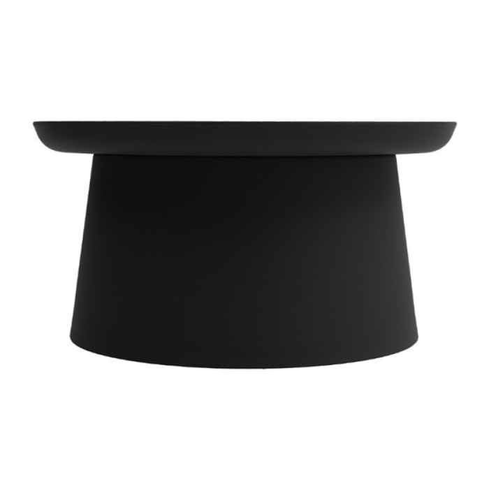 Tavolino in polipropilene diametro cm.70 colore nero