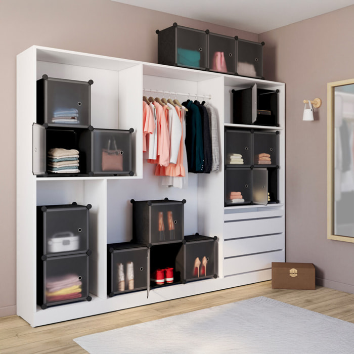 Armoire de rangement multifonction 16 cubes
