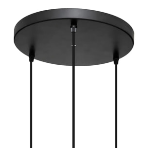 Suspension "Jena" - métal - noir - D26 cm