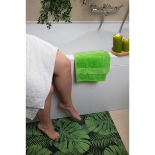Tappeto da Bagno Soft Excelsa- Foliage, Gomma Verde