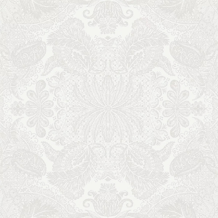 Serviette pur coton motif jacquard blanc Mille isaphire blanc