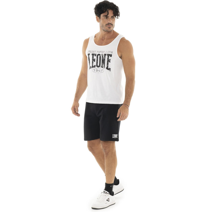 Camiseta de tirantes de algodón elástico para hombre Leone Boxing Legend