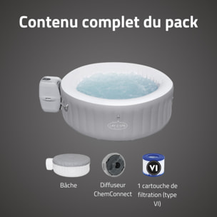 Bestway Spa gonflable rond Lay-Z-Spa St Lucia AirJet 2-3 personnes