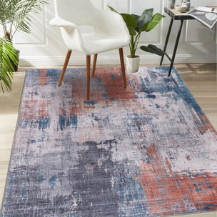 Tapis salon et chambre tissé motif abstrait VOKU