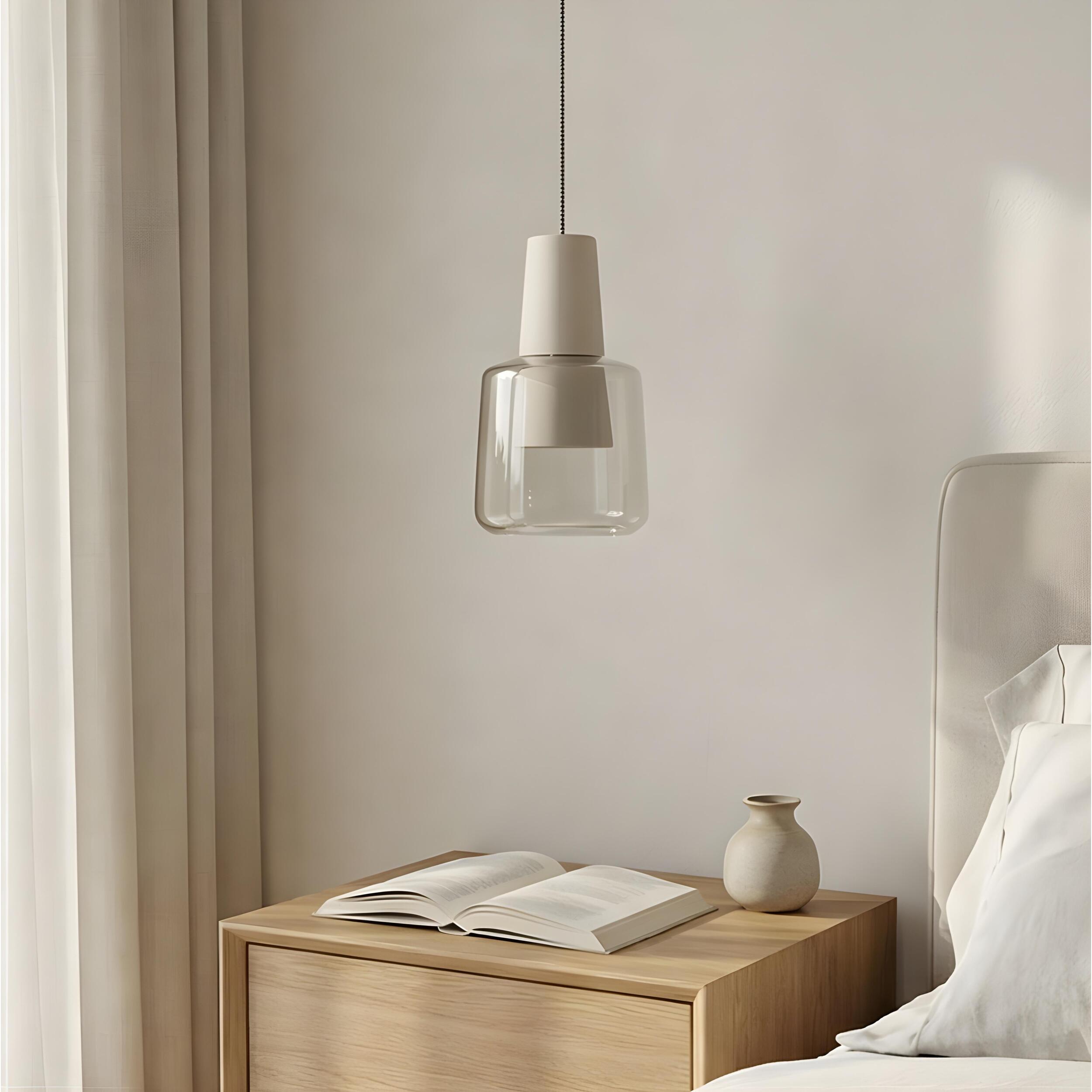 LEDS C4 Colgante Khoi Surfaced LED 22.7 Blanco cálido - 3000K ON-OFF Blanco 907lm